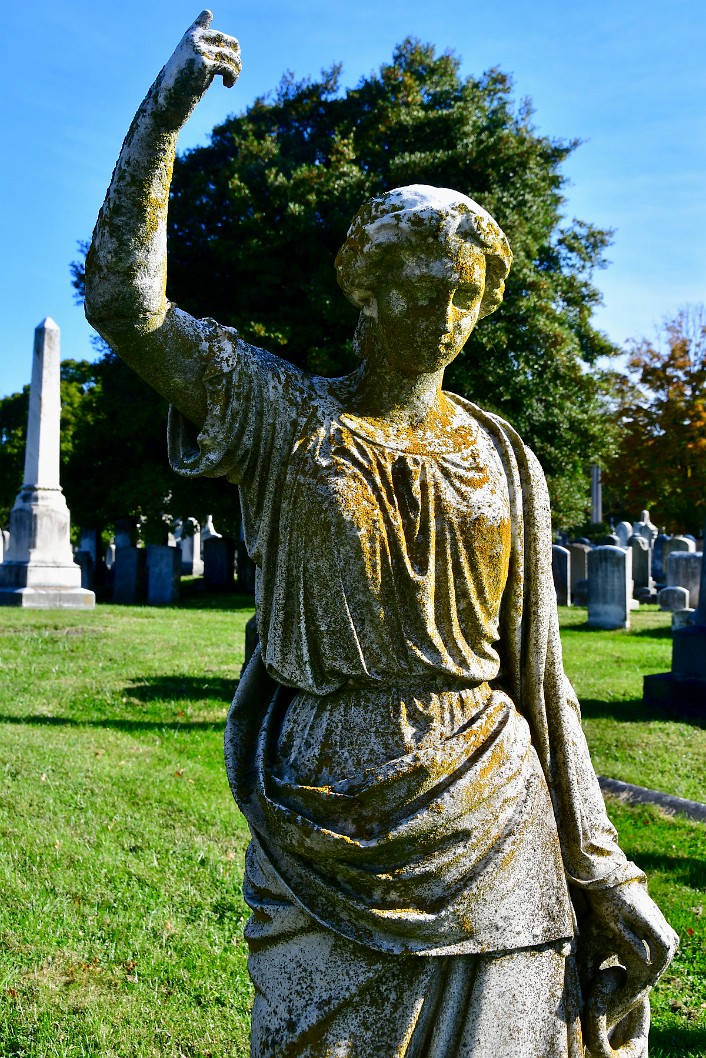 Statue Over Sallie A. Ruddach