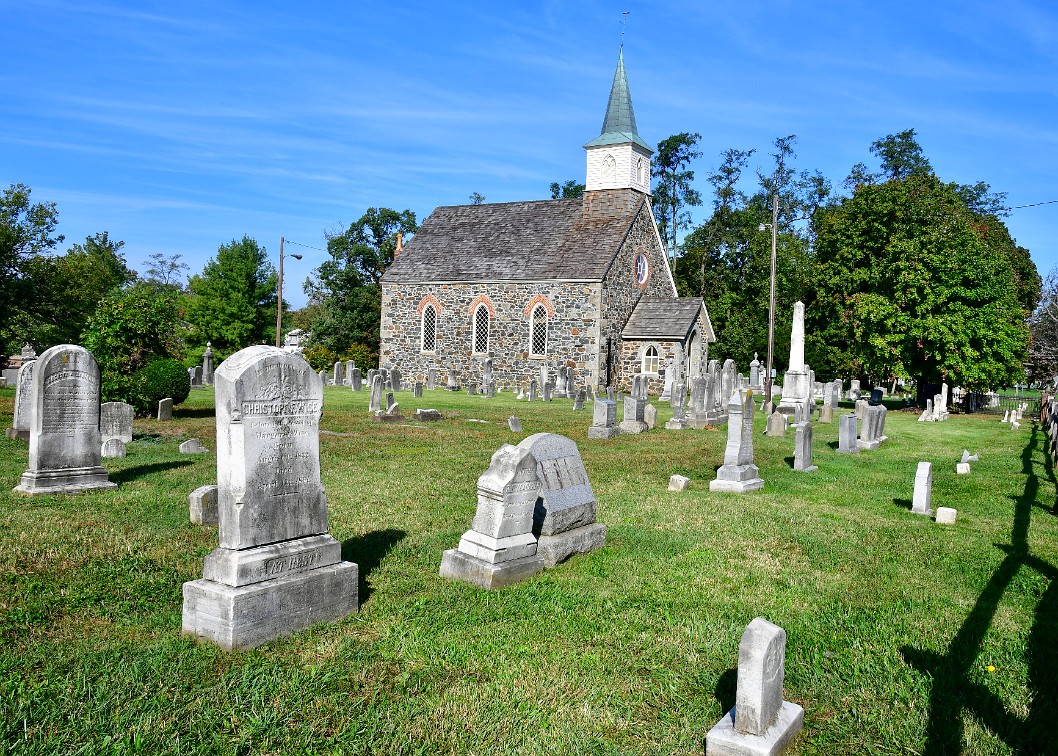 Old Graves and Stone Church