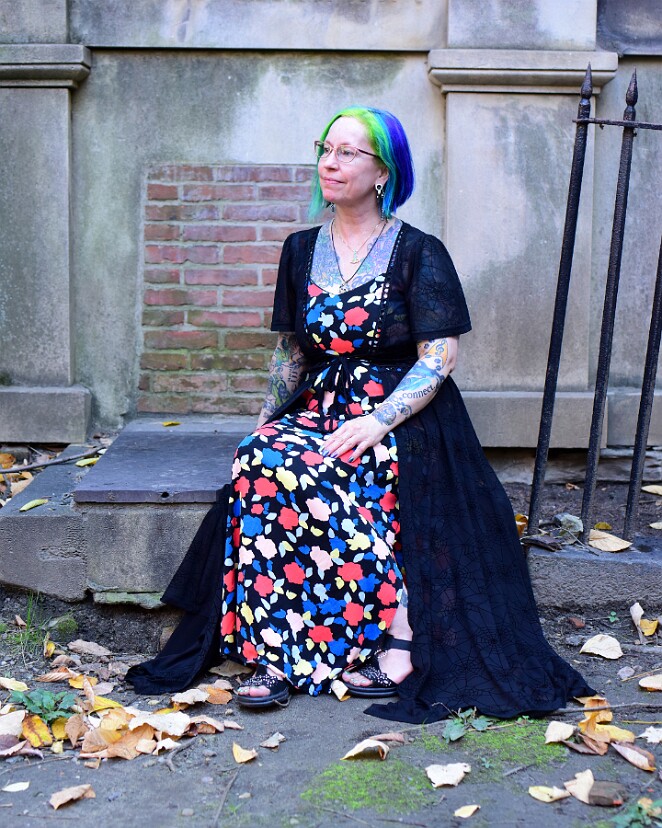 Fabulous Human on the Stoop of the Crypt 2