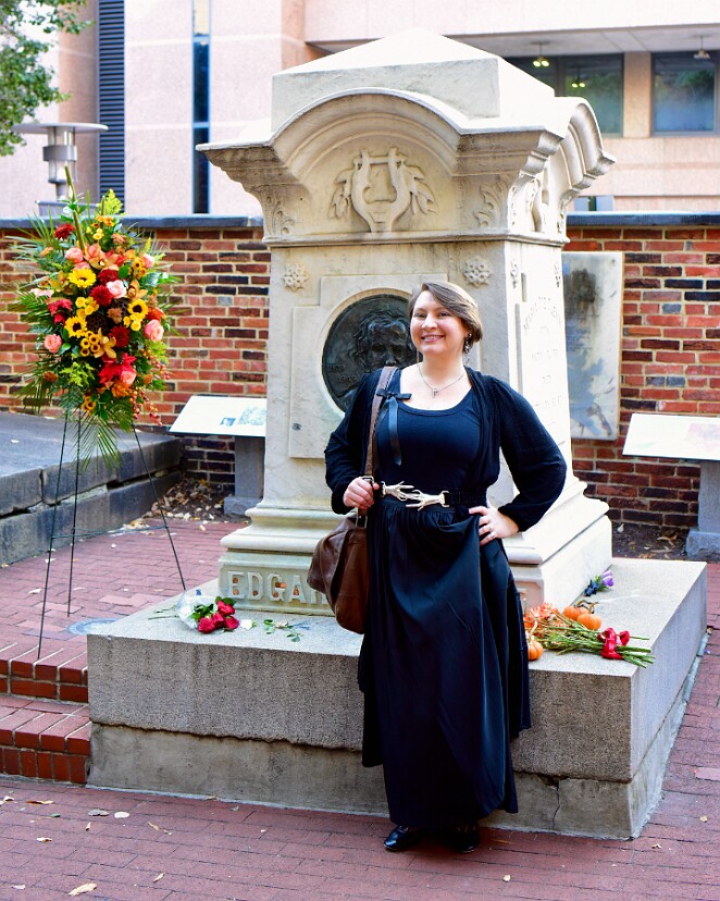 Fan of Poe Standing at His Final Restig Place 2